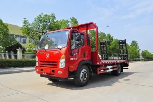 這款國六挖機(jī)平板運(yùn)輸車很火，關(guān)注沒？